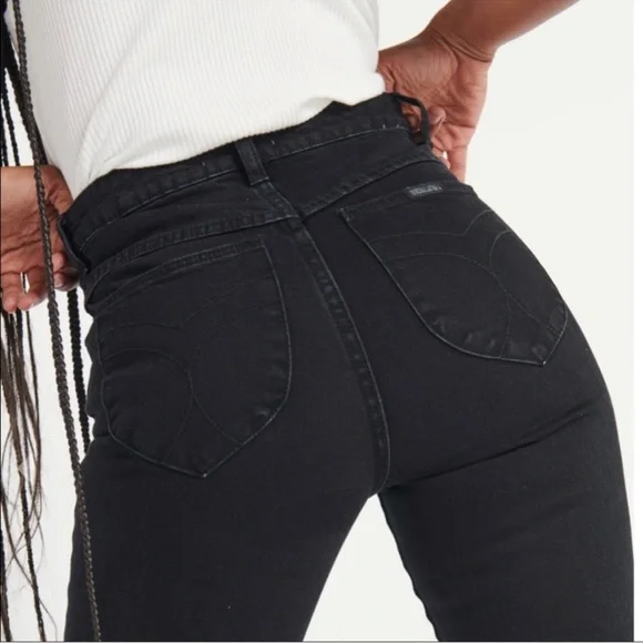 Rolla’s Black Original High Rise Straight Jeans Size 28 - Picture 2 of 11